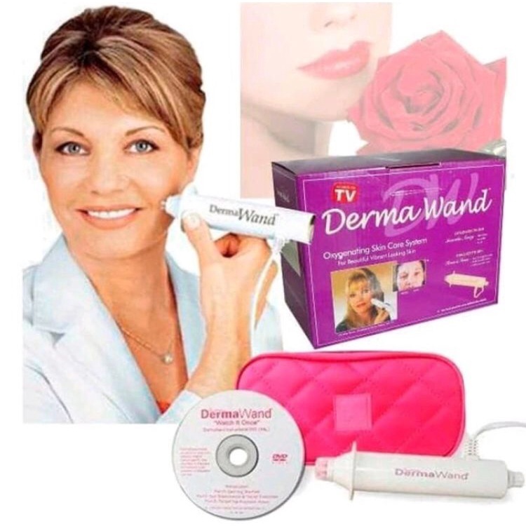 COD ✅ Dermawand DERMA WAND Pengencang Wajah Setrika Wajah untuk Kecantikan penghalus Wajah Dermawan  ALAT KECANTIKAN Skin care facial AS SEEN ON TV Penghilang keriput BOX PUTIH