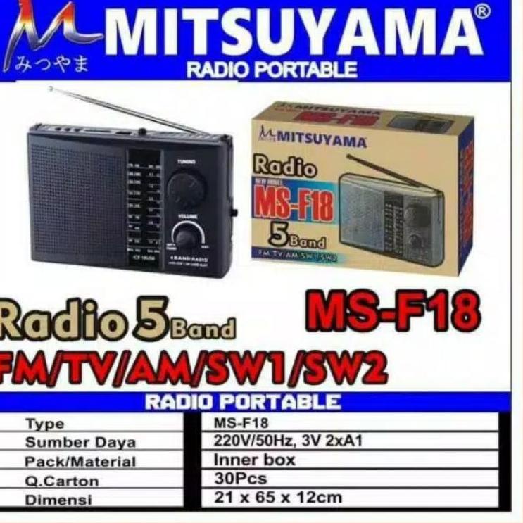 Stok Terbatas Radio MITSUYAMA MS-18 Model Jadul Radio AM FM Jadul Klasik