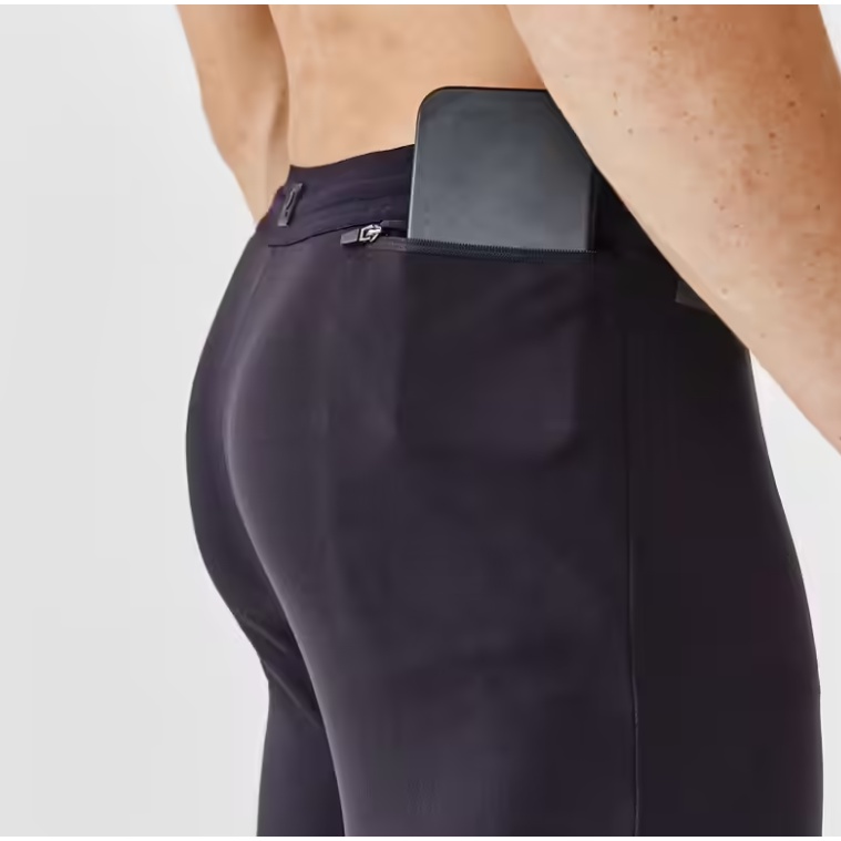 KALENJI Run Dry+ Celana Ketat Panjang Pria Saku Beritsleting