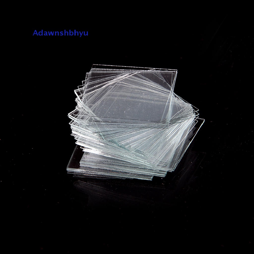 Adhyu 100pcs Slip Micro Cover Kaca 18x18mm - Microscope Slide Covers ID