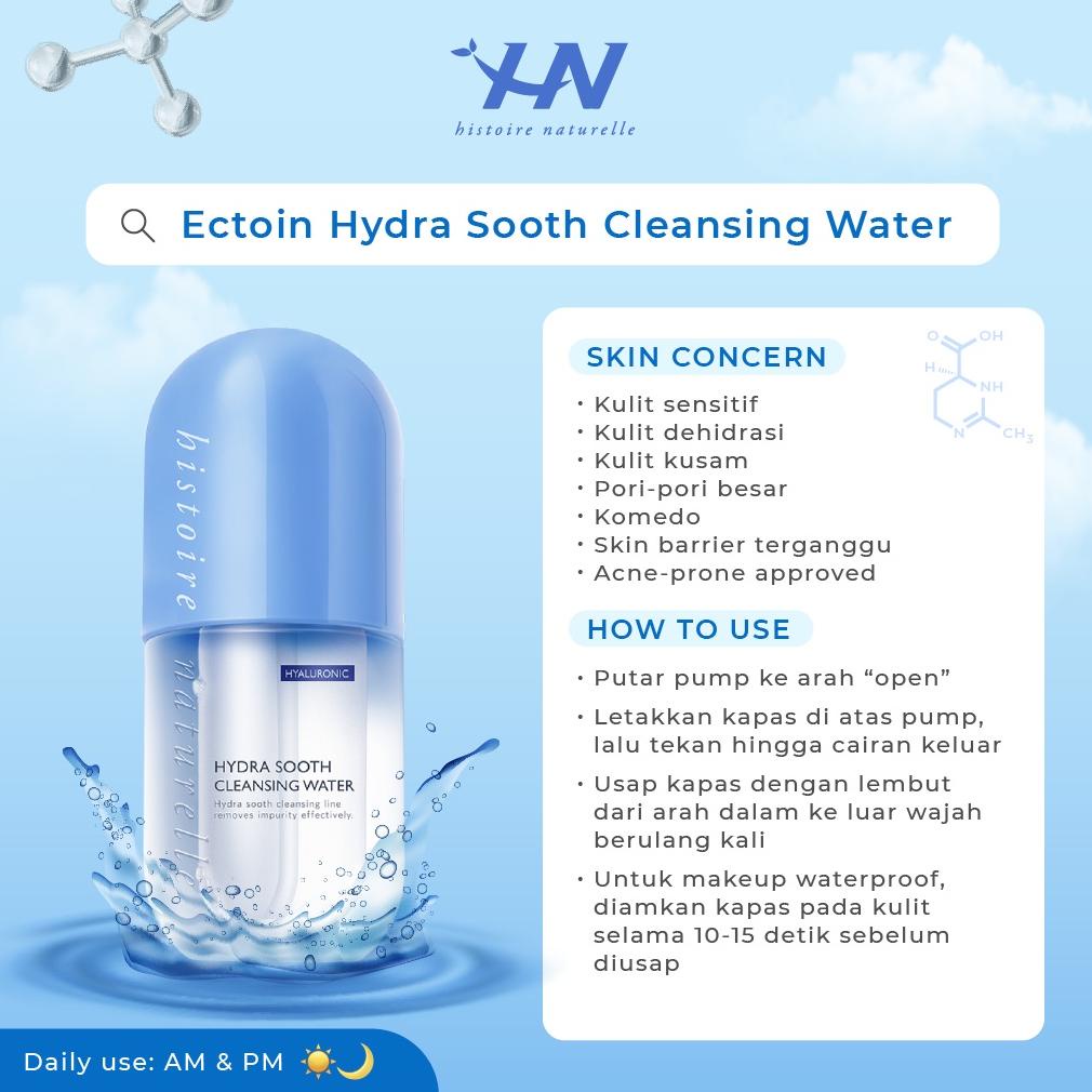[KODE V9MZ0] HISTOIRE NATURELLE Ectoin Hydra Sooth Cleansing Water 20ml - Aman untuk Semua Jenis Kul
