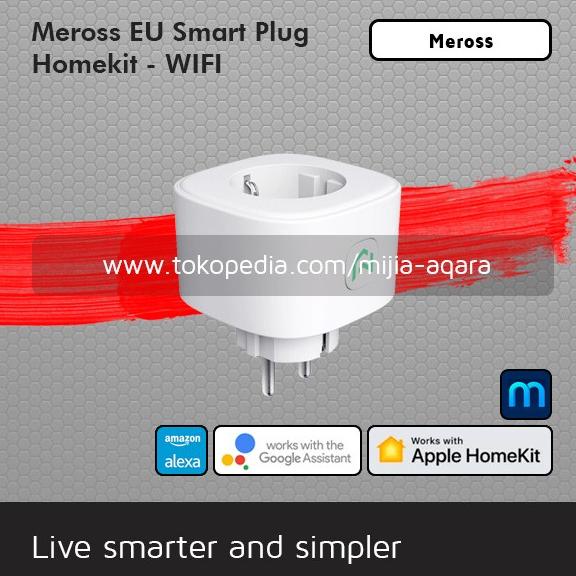 Meross Smart Plug Colokan Soket Indo Homekit - Wifi Non COD