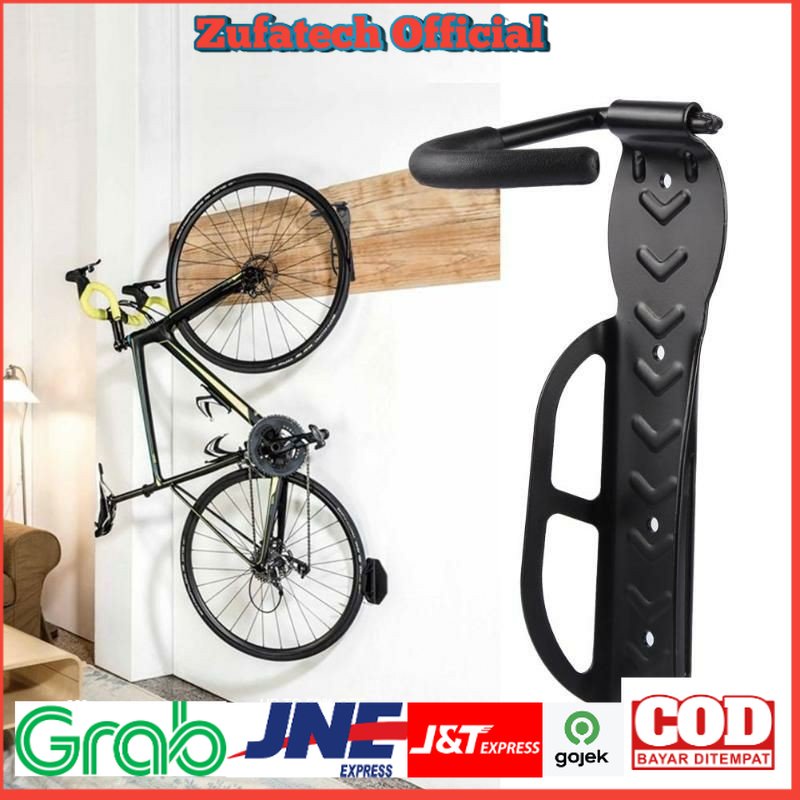 TaffSPORT Gantungan Dinding Sepeda Bike Wall Hook Hanger - 56921 - Black