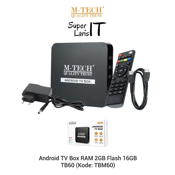 Android TV BOX / Set Top Box STB M-Tech TB60 Android 10.1 UltraHD 4K