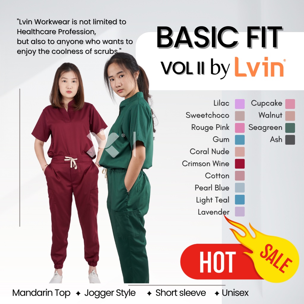 [ Lvin ] Vol II - Baju OKA Joger Mandarin Collar / Baju Jaga / Set Baju Celana Jaga Oka / Dokter Lengan Pendek / Baju OK / Dazzling series