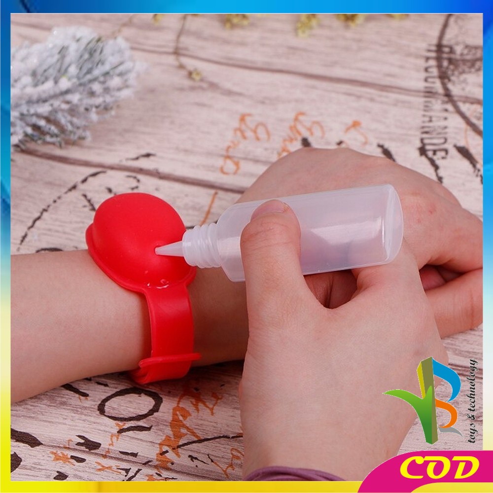 RB-C129 Gelang Silikon Hand Sanitizer Dispenser Pembersih Tangan Wristband Handsanitizer Bracelet