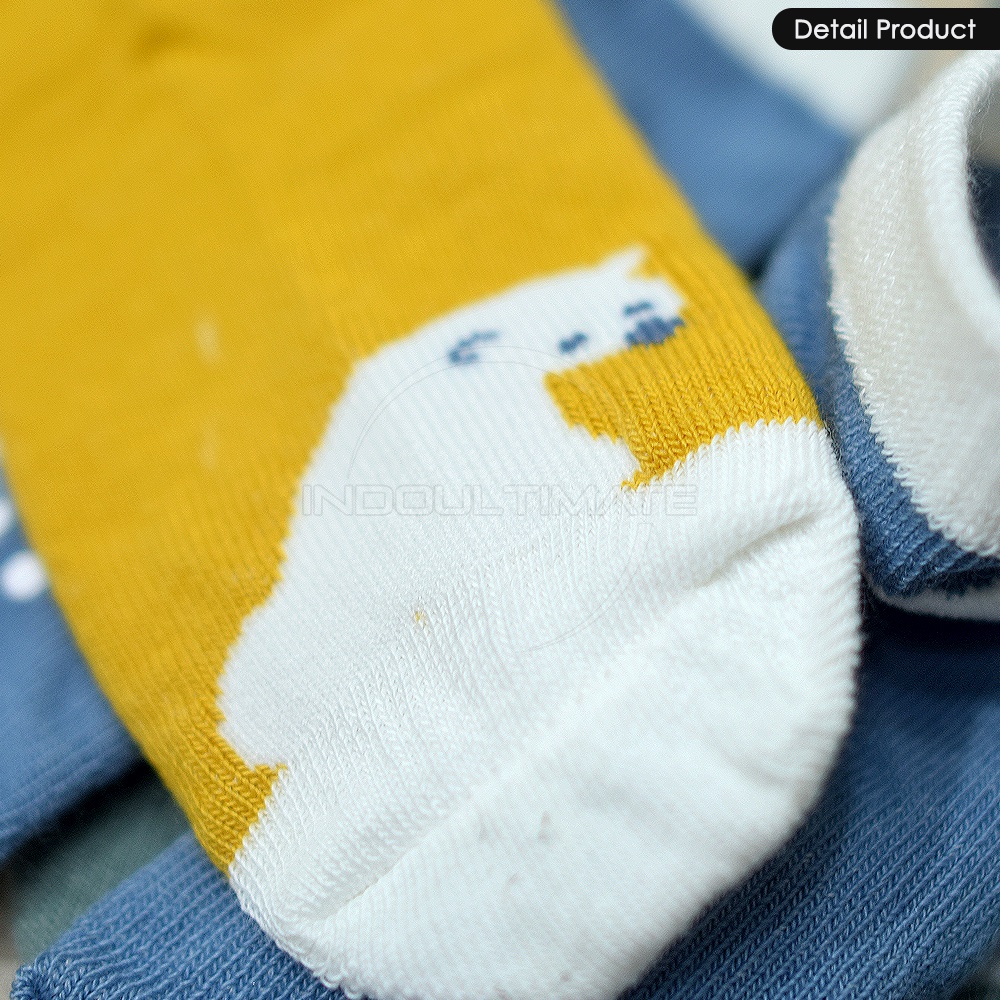 3in1 Kaos Kaki Bayi 0-6 Bulan BY-5601-FC Baby Sock Sarung kaki Bayi Perempuan Laki Laki Baru Lahir Motif Karakter Lucu Pelindung Kaki bayi Kaos Kaki Bayi Cewek Cowok