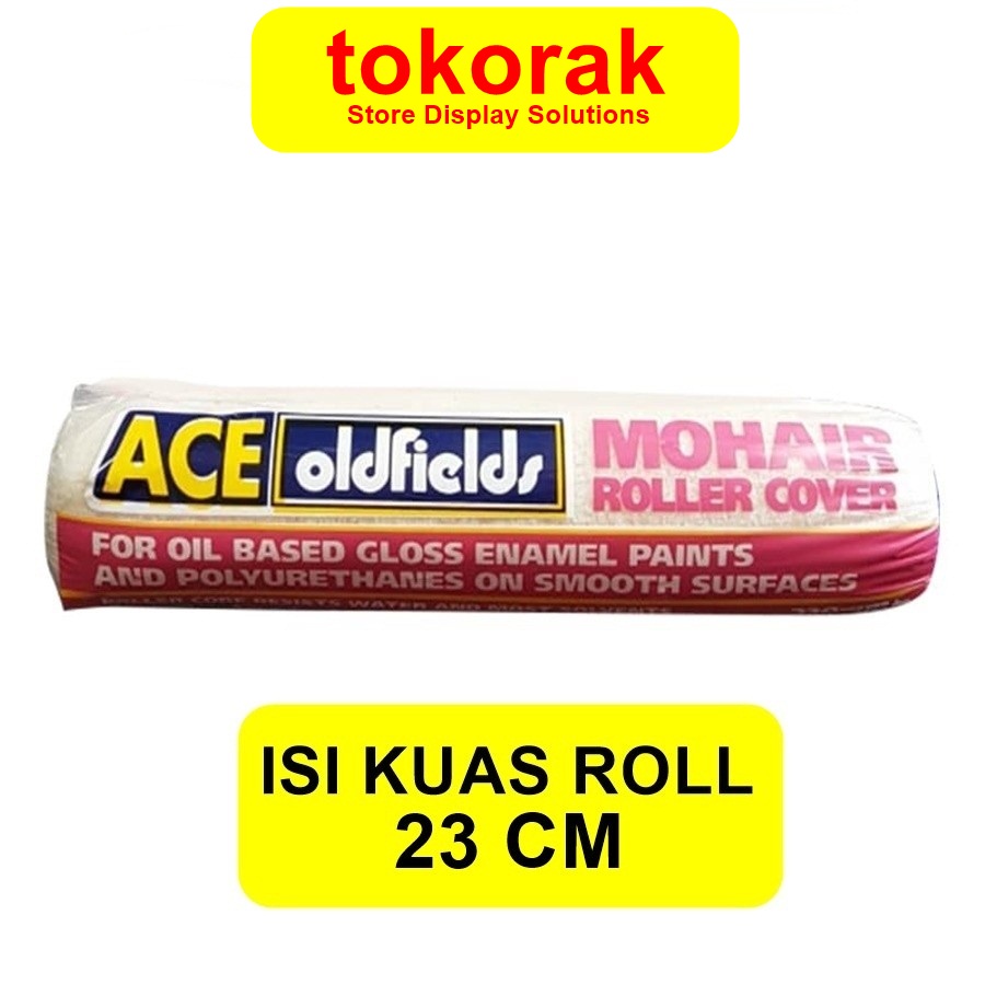 REFILL KUAS ROLL CAT 9 INCH MOHAIR ACE OLDFIELDS EPOXY ROLLER 230MM