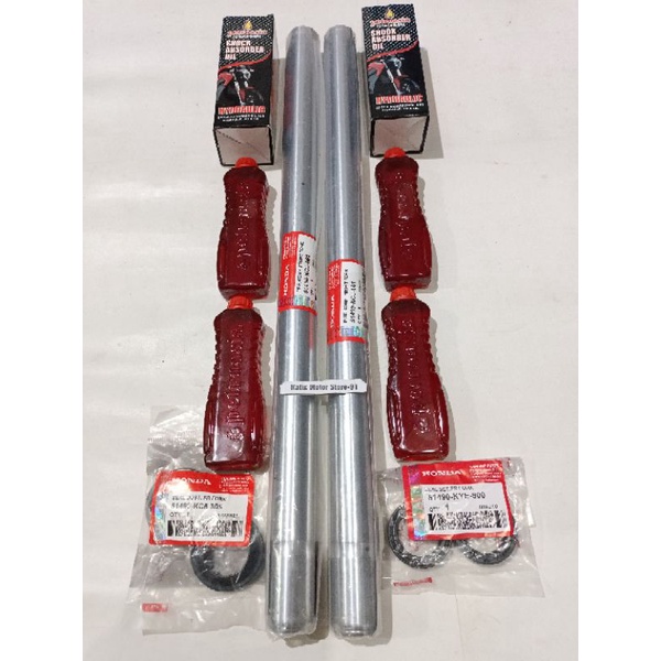 As Shock Depan Sepasang+Seal Shock+Oli Shock+Seal Debu Honda Tiger Lama Tiger New Tiger Revo Tiger 2