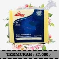 

12.12 Brands Festival VACUUM TERMURAH REPACK ANCHOR MOZZARELLA CHEESE - KEJU MOZARELLA 200/250 GR !!