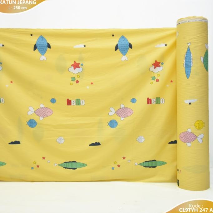 RM KAIN SPREI KATUN JEPANG MOTIF KARAKTER ANAK CEWEK L250CM PART 1