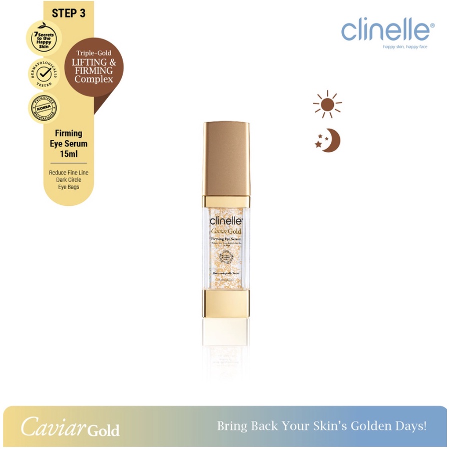 Jual Clinelle Caviar Gold Firming Eye Serum 15ml Shopee Indonesia