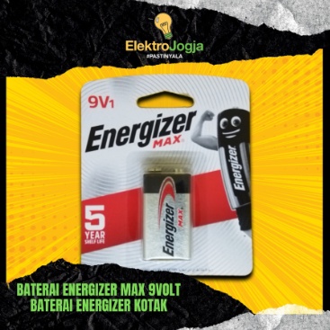 Baterai Kotak 9V ENERGIZER MAX - Batre 9 Volt