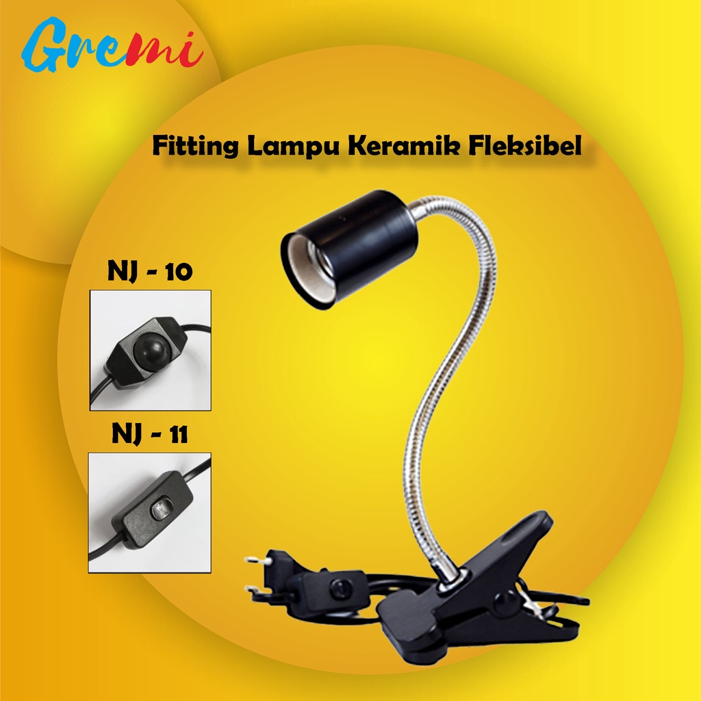 NOMOYPET Fitting Lampu dimmer UVA UVB Reptil Torto Tahan Panas BERGARANSI