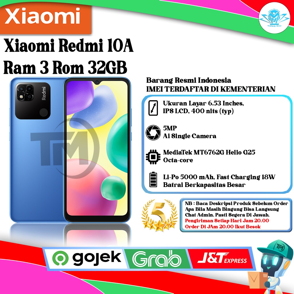 Xiaomi Redmi 10A Ram 3 Rom 32GB