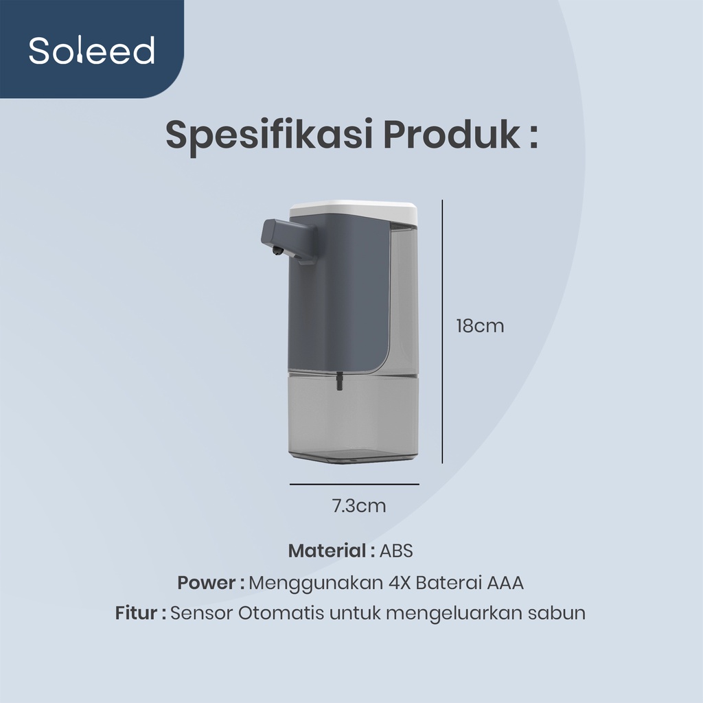 AUTOMATIC HAND SANITIZER / SOAP DISPENSER FOAM / GEL SENSOR 500ml