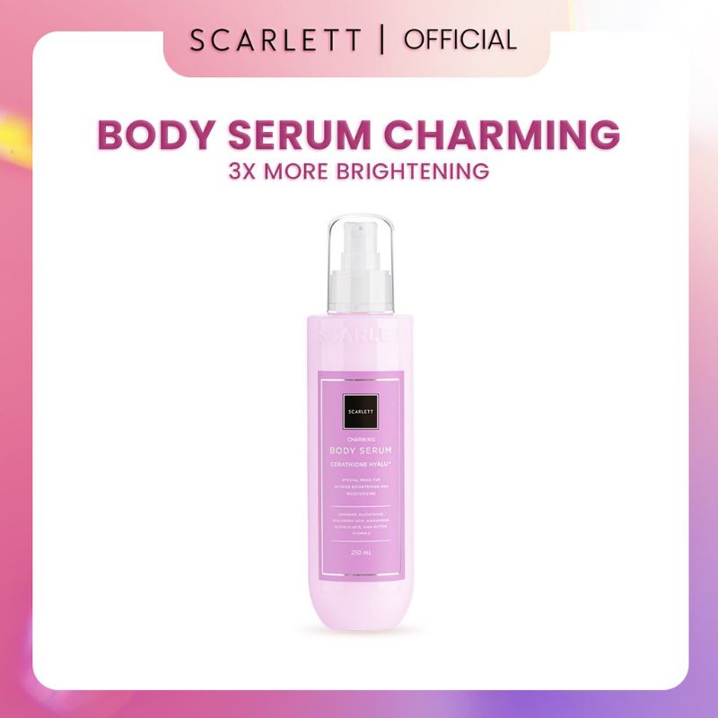 Jual Scarlett Whitening Body Serum Charming Shopee Indonesia