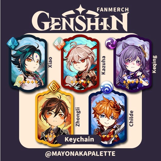 

GENSHIN IMPACT FANMERCH _ KEYCHAIN