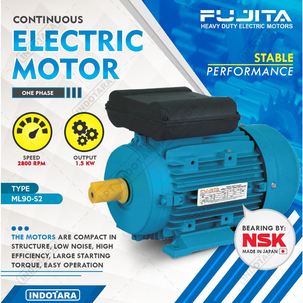 Fujita Electric Motor 1 Phase ML90S-2