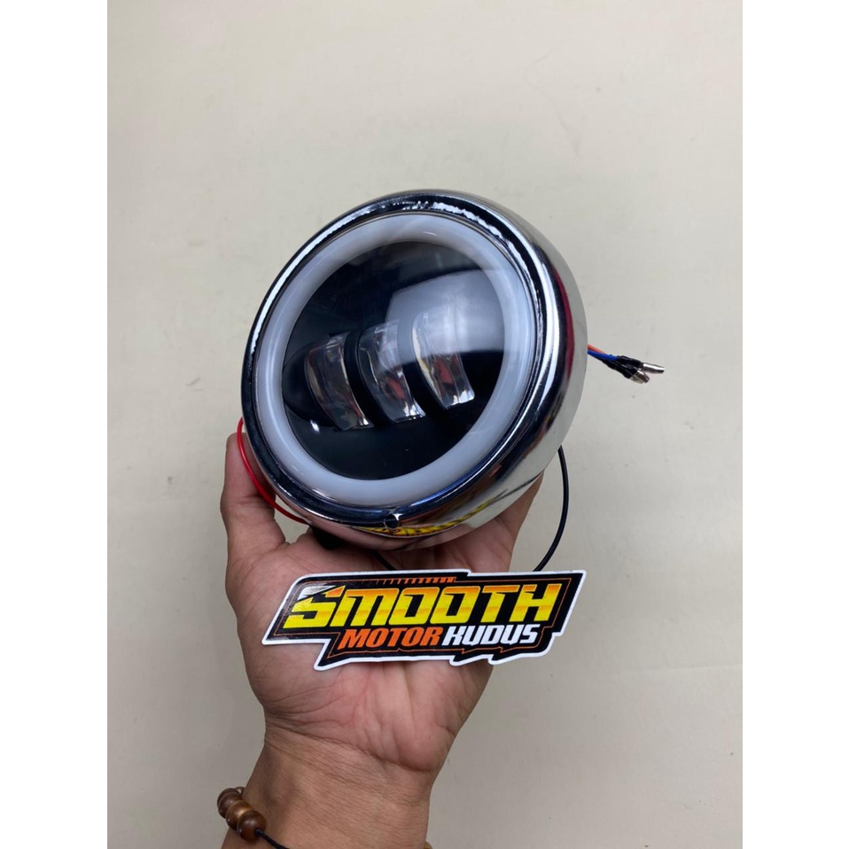 DAYMAKER C70 MURAH LAMPU DEPAN HONDA C70 LED DAYMAKER ANGEL MOS