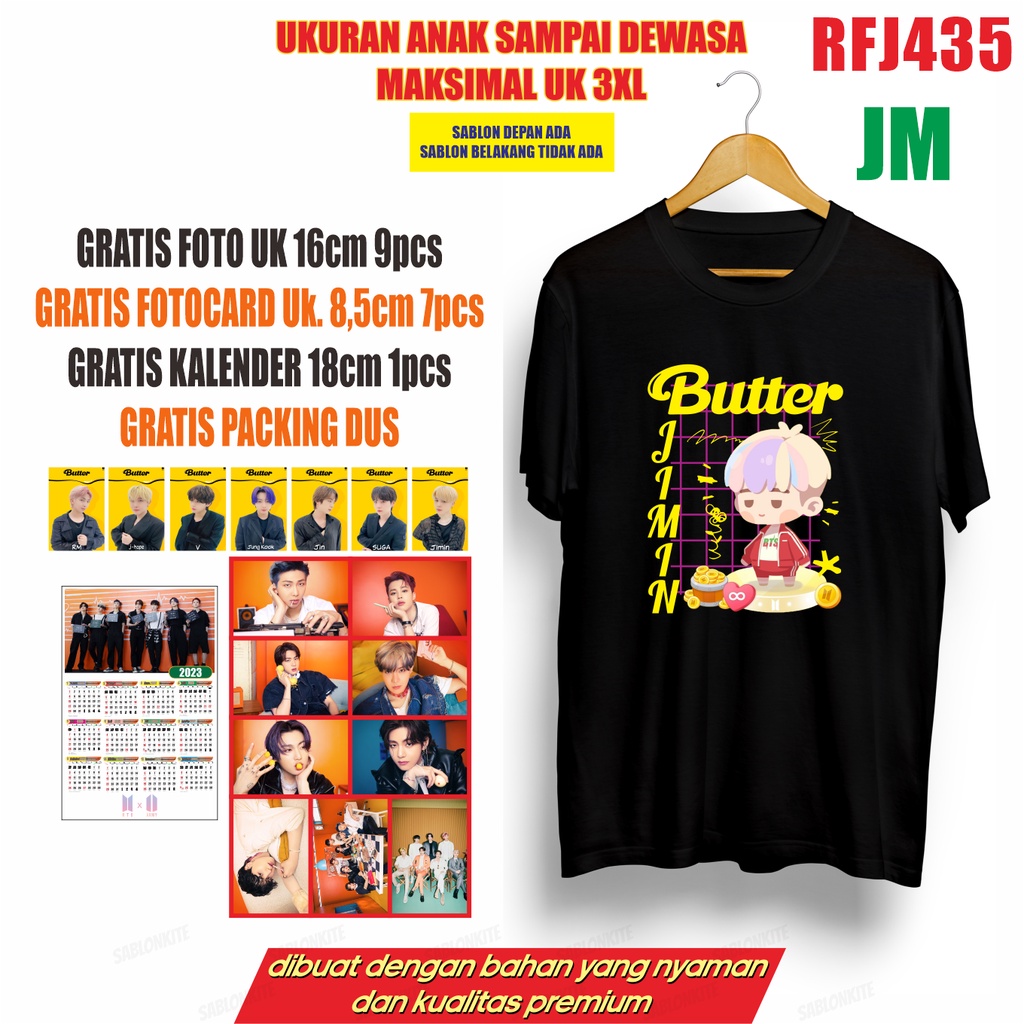 GRATISAN BYK!!! KAOS KOMPLIT BUTTER IN THE SEOM RFJ435