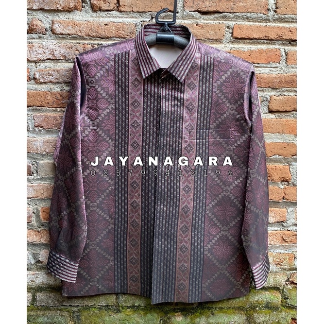 Kemeja Tenun Jayanagara Original Handwoven 013