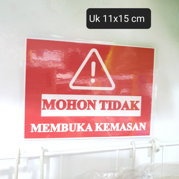 

NEW STIKER Sticker DiLarang Membuka Kemasan
