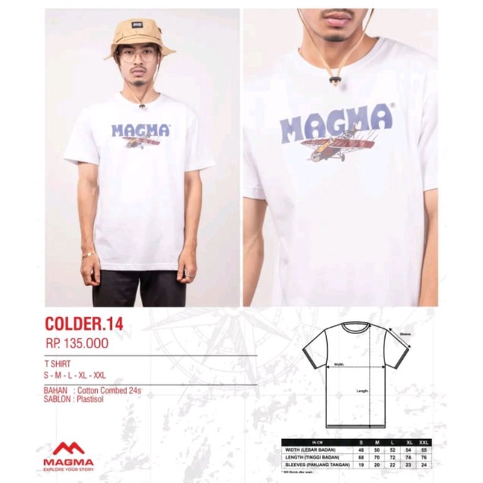 KAOS DISTRO MAGMA APPAREL ORIGINAL