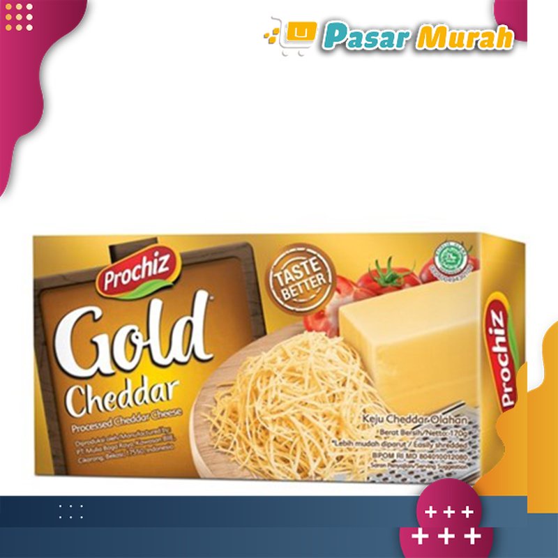 

Prochiz Gold Cheddar Keju 160 gr | Pasar Murah Medan