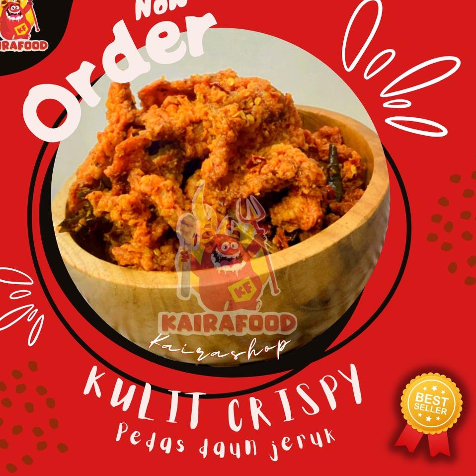 

12.12 HARGA GROSIR 250 GR KULIT CRISPY PEDES DAUN JERUK | ORIGINAL DAUN JERUK !