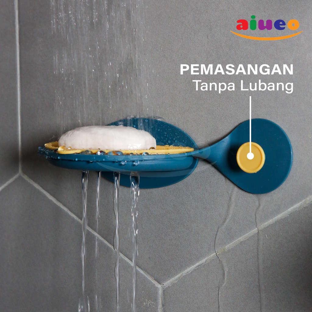 COD Tempat Sabun Batang Tempel Dinding Tanpa Paku Rak Sabun Kamar Mandi Kotak Sabun 2 Layer |  Kotak Sabun Batang | Travel Praktis