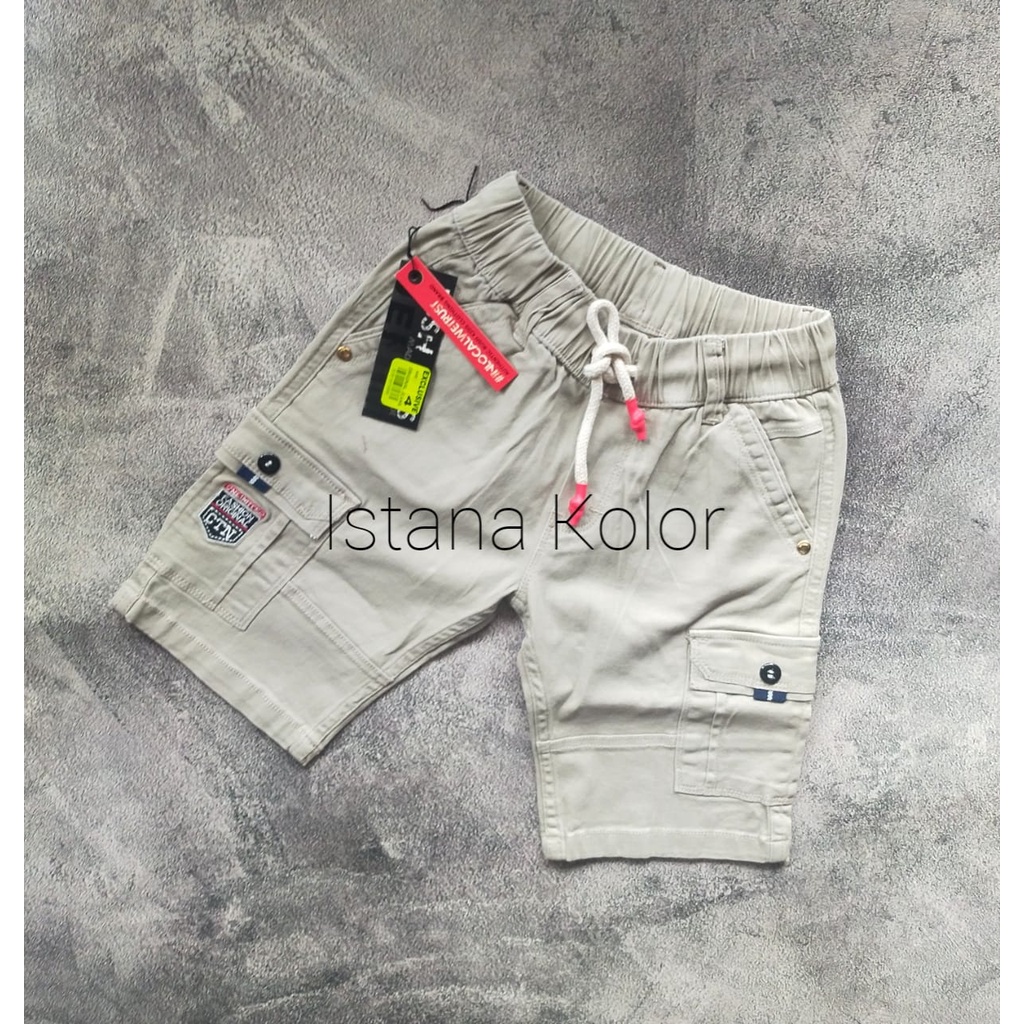 Celana Pendek Cargo Anak / Celana Cargo Short Pants Usia 4 - 12 thn / Celana Pendek Katun Anak