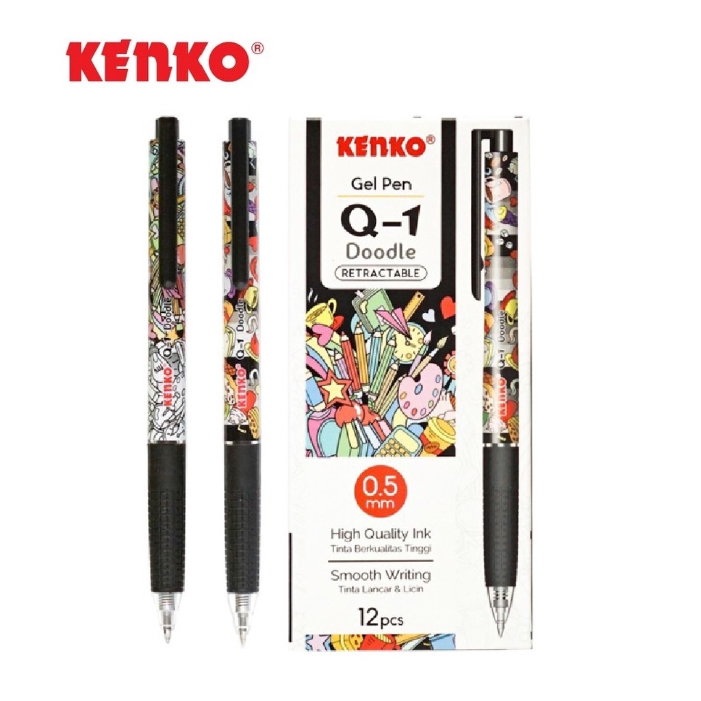 

BALLPOINT / PULPEN / PENA GEL KENKO Q-1 DOODLE