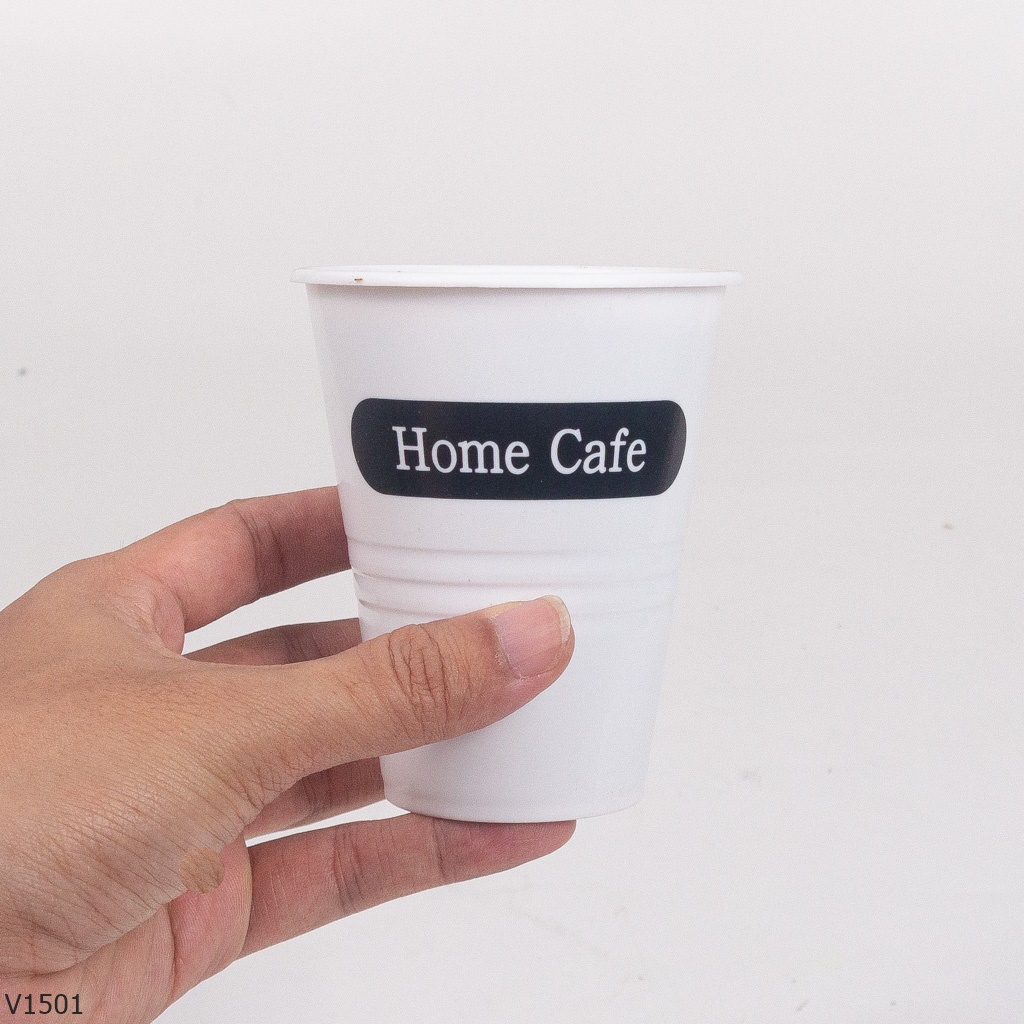 Vas Bunga Plastik Home Cafe V150 (Termasuk busa+lumut)