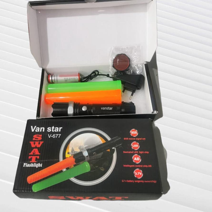 ☍☌✵❂ Senter police swat sx-8008 / se7en Ready stock