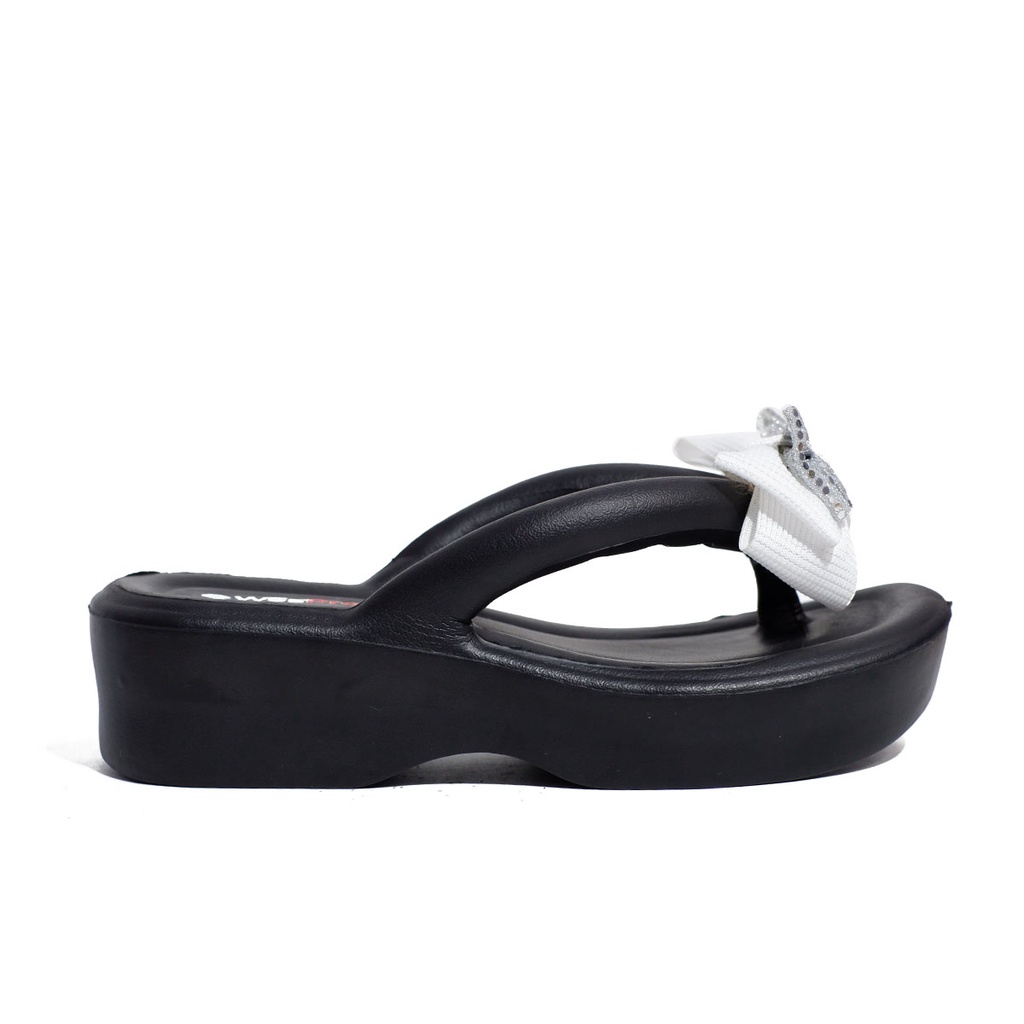 Wespro Gisellin Sandal Jepit Jelly Wanita Sandal Wedges Model Pita Import PCU