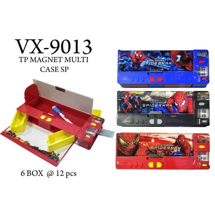 

MM344 Tempat pensil ak cowok aesthetic kotak pensil magnet notif karak