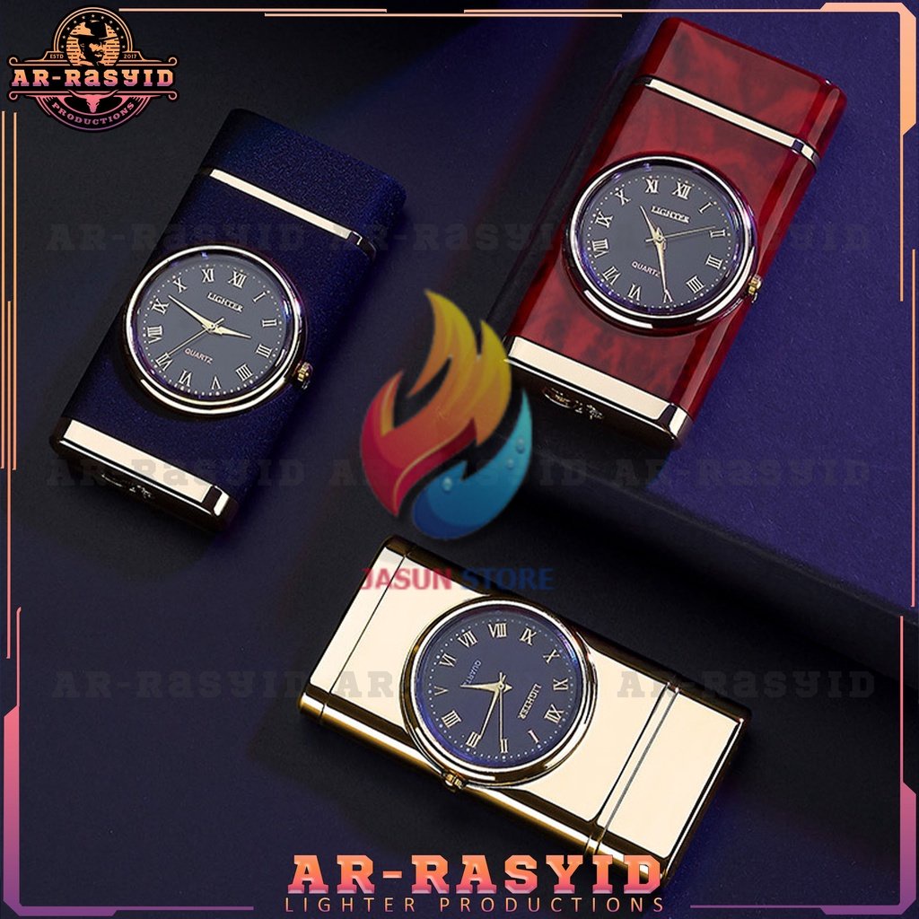 BISA COD!! Korek Api Las Gas Jam Elegan Fashion Watch Lighter HF-602