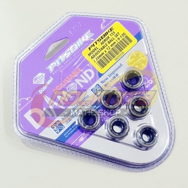 Roller Pitsbike Adjustable Diamond Ball 9 - 13gr NMAX Aerox 155 Lexi