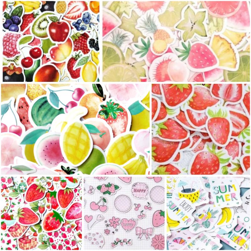 

Stiker Dekoratif DIY Set isi 15 Stiker - Fruit