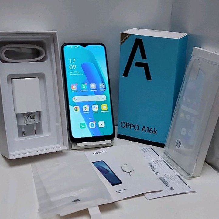 Oppo A16k 4/64GB Second Fullset Mulus no minus Resmi Oppo Indonesia