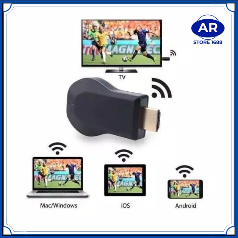 M4 PLUS AnyCast Hdmi Dongle WIRELESS / Wifi DISPLAY mirroring layar hp / laptop / proyektor / tv 4.7 49 Penilaian 124 T