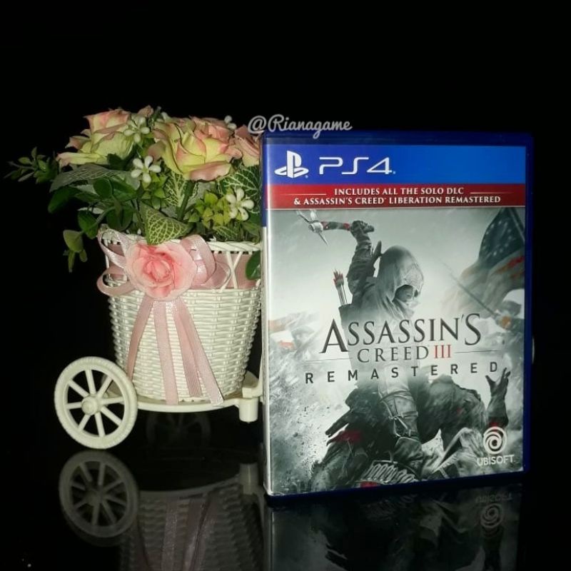 BD Kaset PS4 PS5 Assassins Creed 3 III Remastered Game CD PS 4 5 Original Playstation Bekas Second Mulus