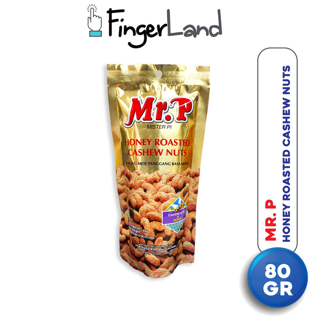 

MR.P Honey Cashew Nuts 80 Gr Kacang Mete Rasa Madu