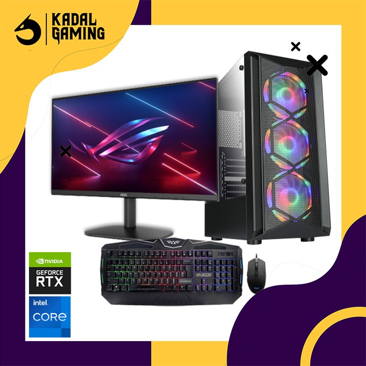 PC GAMING CORE I5 13600KF VGA RTX 3060TI 16GB SIAP PAKAI LIVESTREAMING