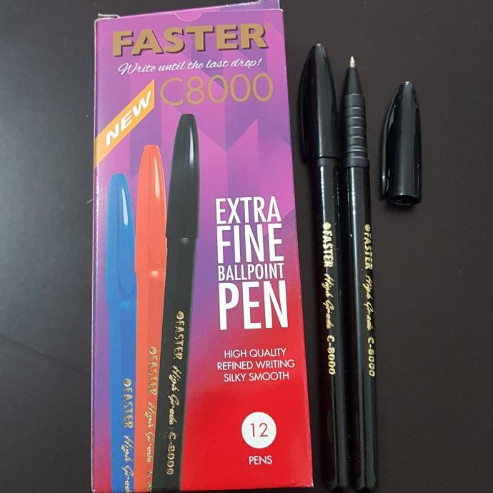 

PULPEN FASTER C8000 HITAM 0.7MM