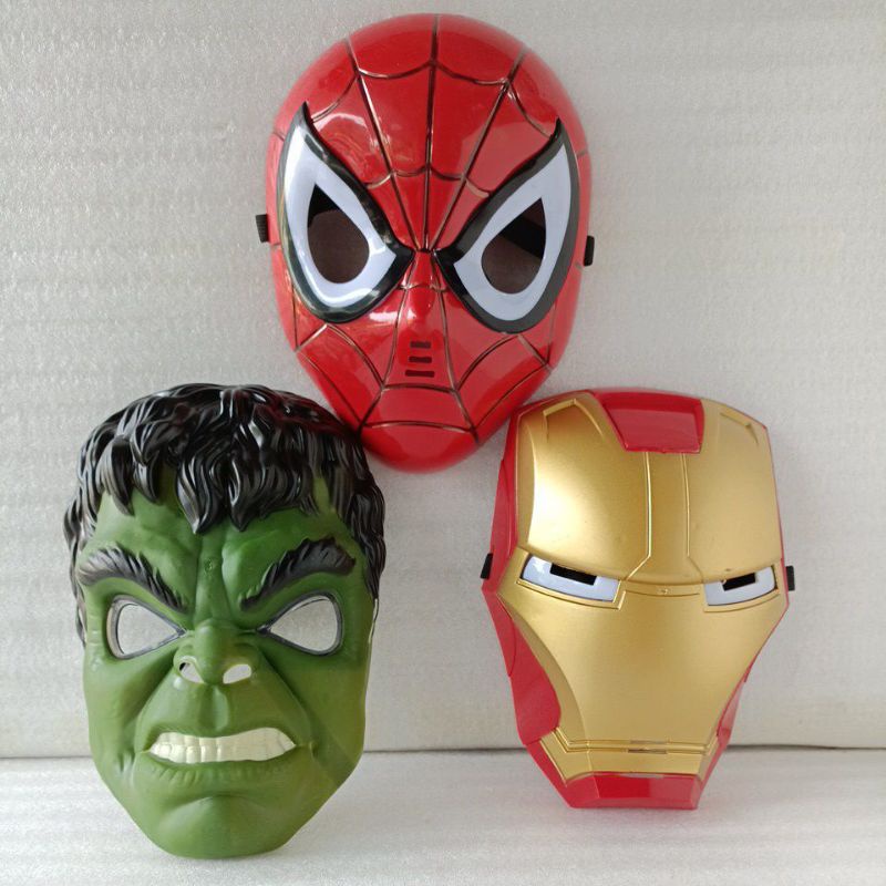 MAINAN TOPENG AVENGR / TOPENG SPIDER / TOPENG IRON  TOPENG HULK