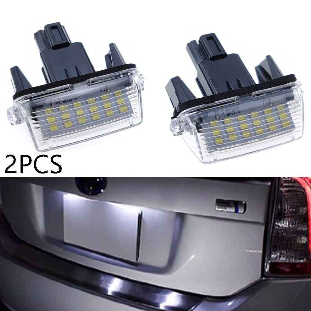 POPULAR 2pcs Lampu Nomor Lisensi Tahan Lama Plat Nomor 12V Lampu Mobil Untuk Untuk Toyota Camry Vios Corolla