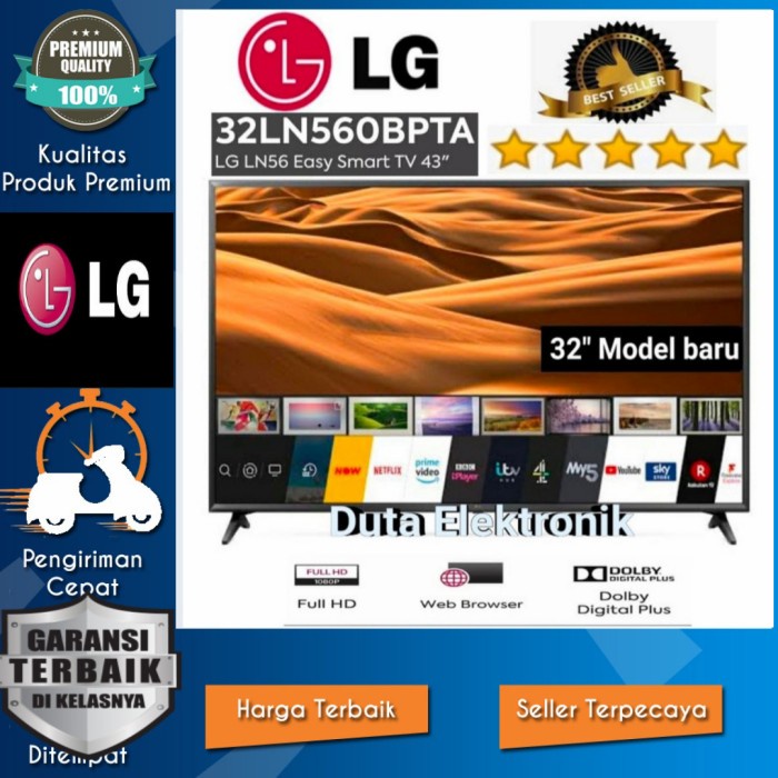 LED TV LG 32 Inch 32LN560 BPTA Easy Smart Tv New 2020 Garansi Resmi