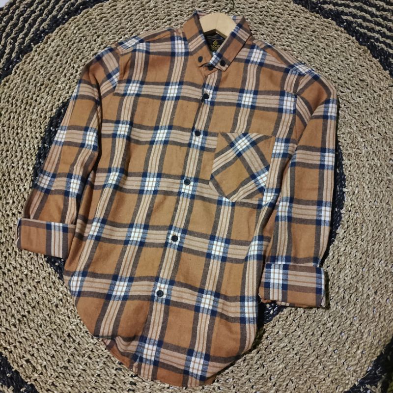 Kemeja flanel pria flanel premium lengan panjang distro exlusive